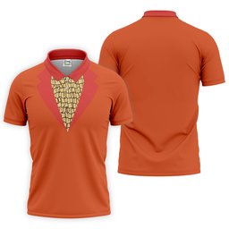 Orange Blue Tuxedo Men's Funny Golf Shirts, Father's Day Golf Shirt, Golf Gift For Dad SH818