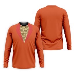 Orange Blue Tuxedo Men's Funny Golf Shirts, Father's Day Golf Shirt, Golf Gift For Dad SH818