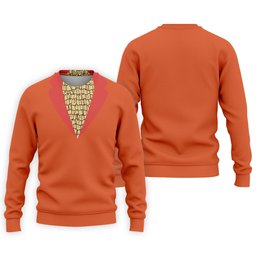 Orange Blue Tuxedo Men's Funny Golf Shirts, Father's Day Golf Shirt, Golf Gift For Dad SH818