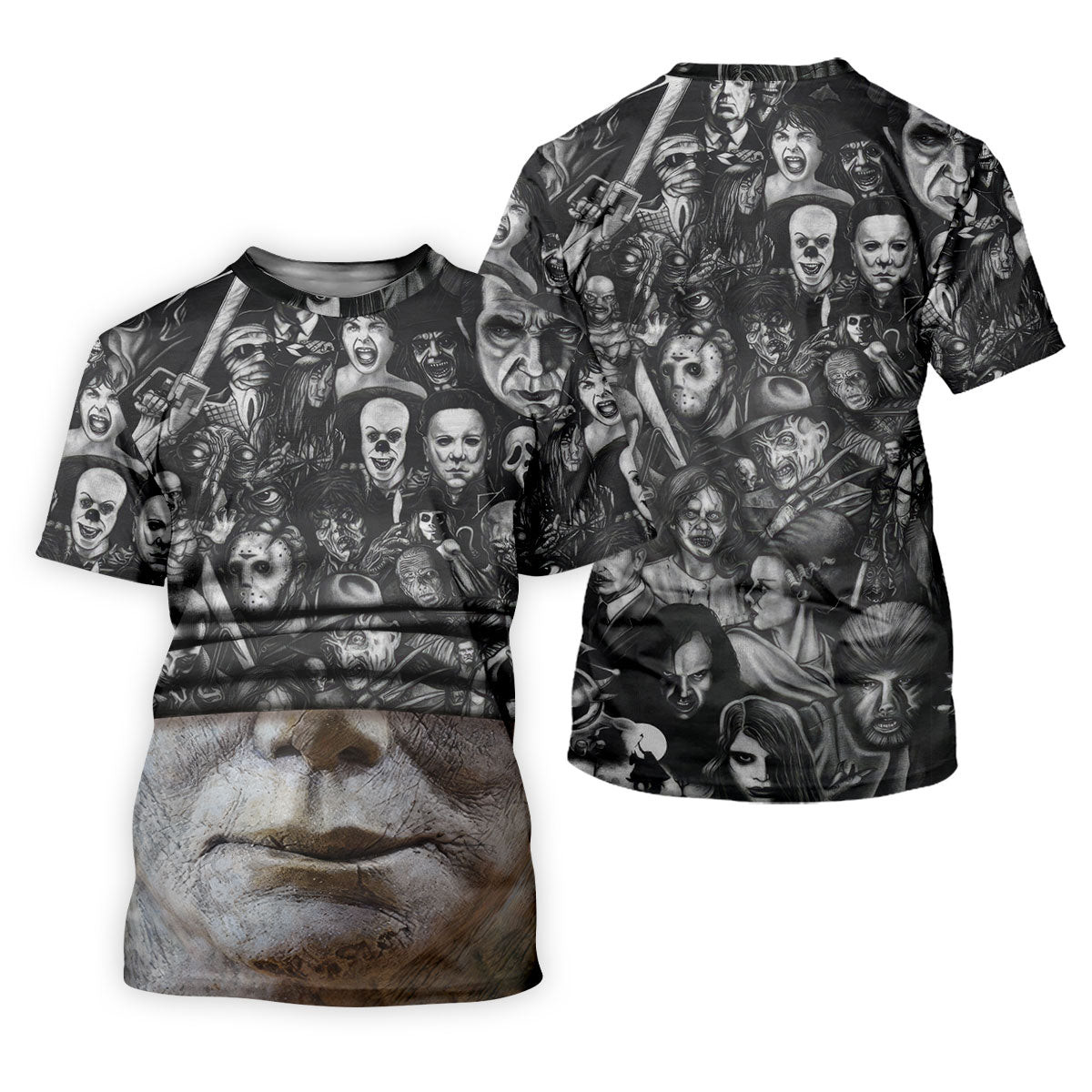Pale Mask Horror Character Halloween Polo Shirt, Polo Shirts For Men, Mens Golf Apparel SH818