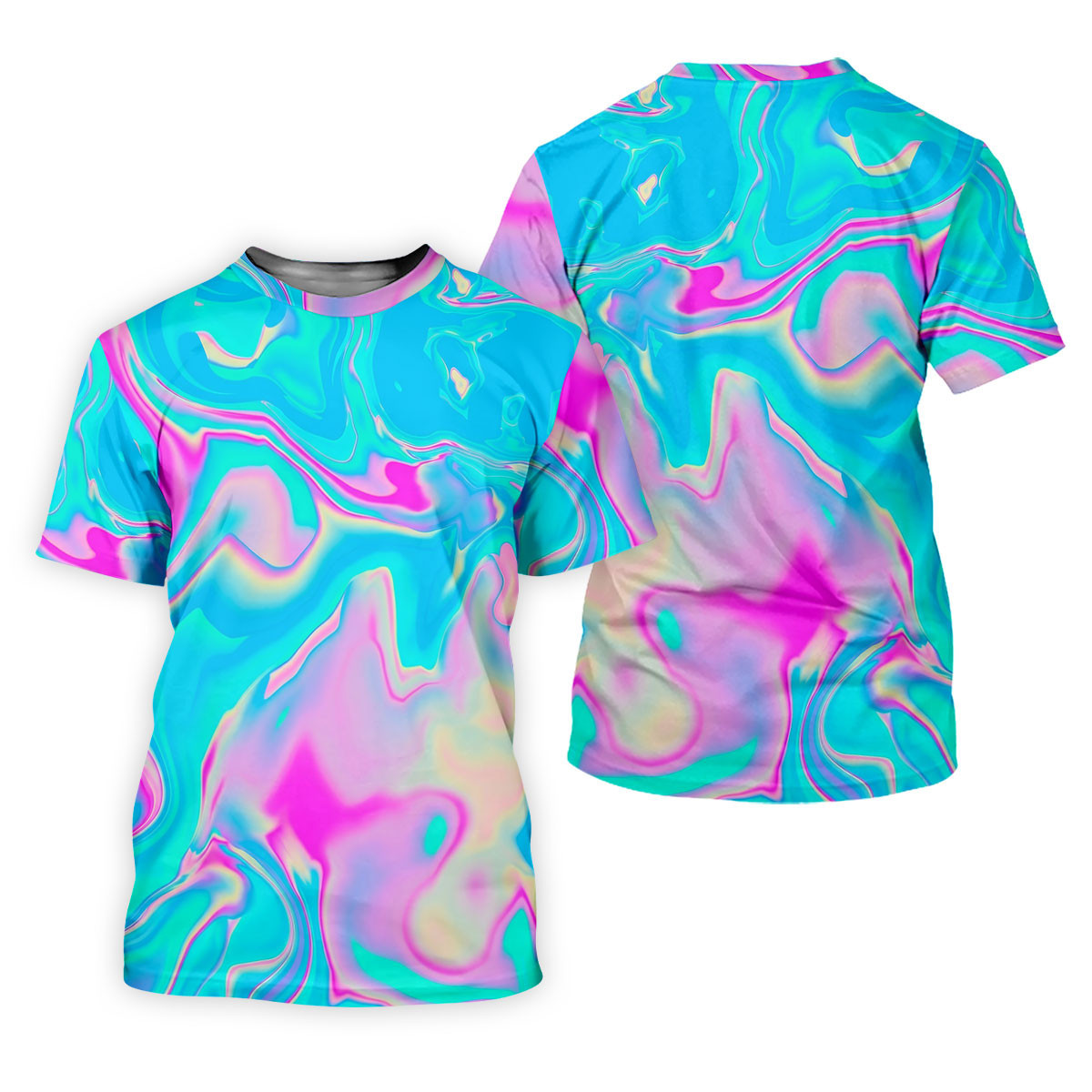 Pastel Marble Abstract Swirl Pattern Golf Shirt, Ladies Golf Tops, Hawaiian Golf Shirt, Golf Tops For Women SH818