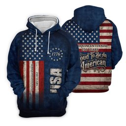 Patriotic American Flag Men's Golf Shirt, 4th Of July Golf Shirt SH818
