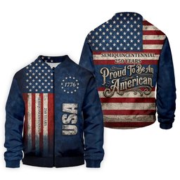 Patriotic American Flag Men's Golf Shirt, 4th Of July Golf Shirt SH818