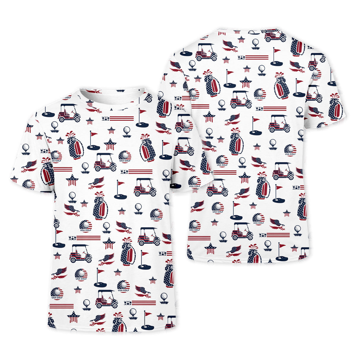 Patriotic USA Funny Womens Golf Polo Shirt, Women's 4th Of July Shirts, USA Golf Shirt, Custom Ladies Golf Shirt SH818
