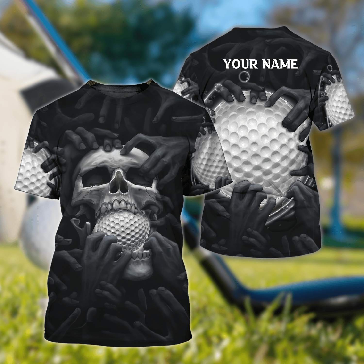 Skull Custom 3D Shirt, Gift For Golfers, Golf Gift For Men SH818