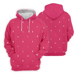 Pink Ribbon Golf Pattern Breast Cancer Polo Shirt, Golf Polo For Women, Ladies Golf Shirts SH818