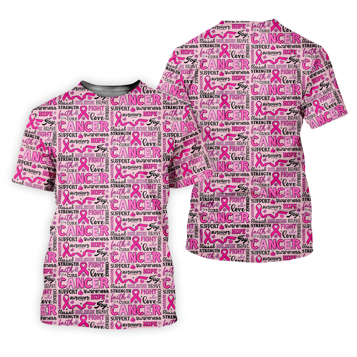 Pink Ribbon Breast Cancer Awareness Shirt, Hawaiian Golf Shirts, Golf Shirts For Men, Golfing Apparel SH818