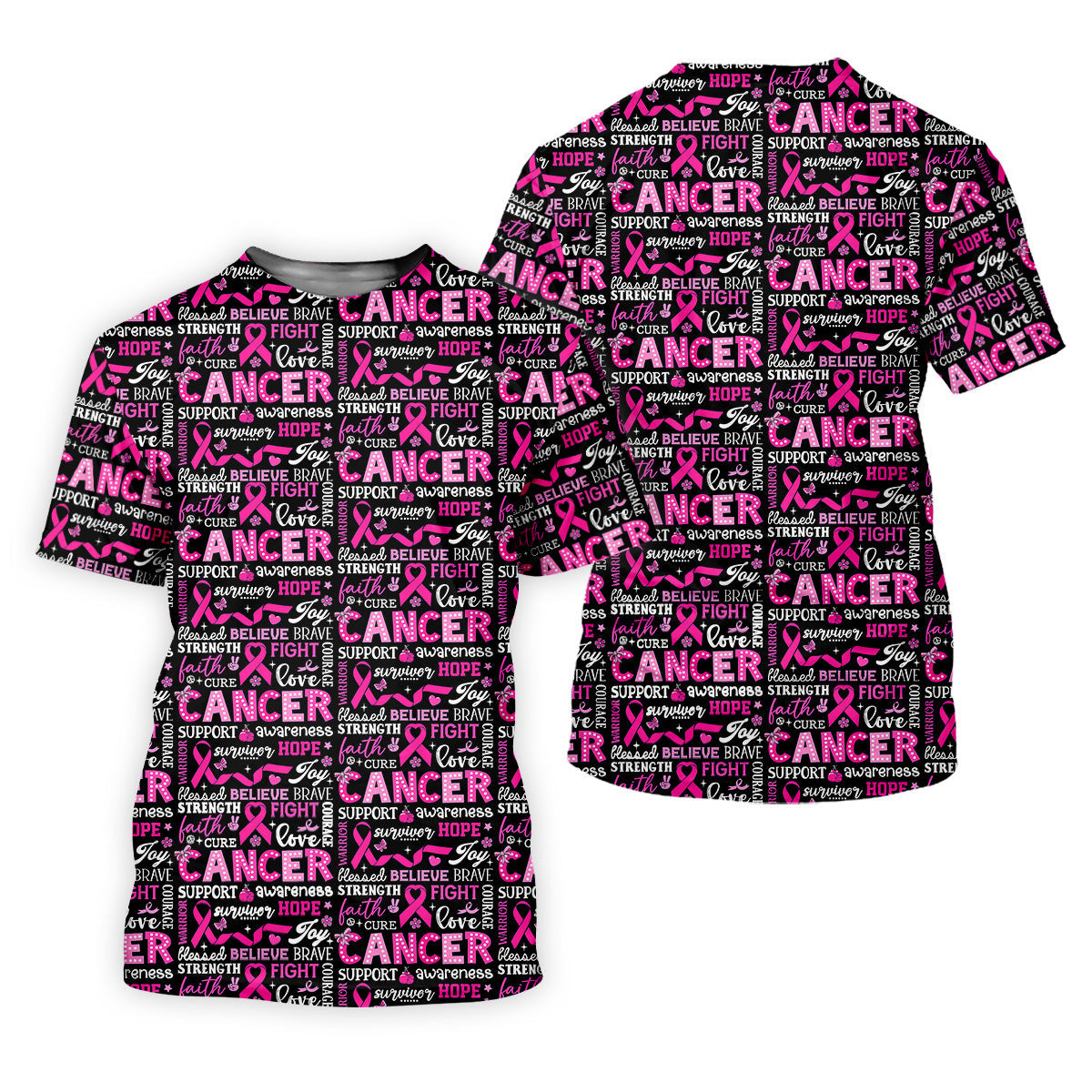 Pink Ribbon Breast Cancer Awareness Shirt, Golf Polo Shirt, Ladies Golf Shirts, Golfing Apparel SH818