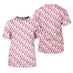 Pink Ribbon Women's Golf Shirt, Pink Golf Shirt Women, Breast Cancer Golf Shirt, Breast Cancer Awareness Shirt SH818