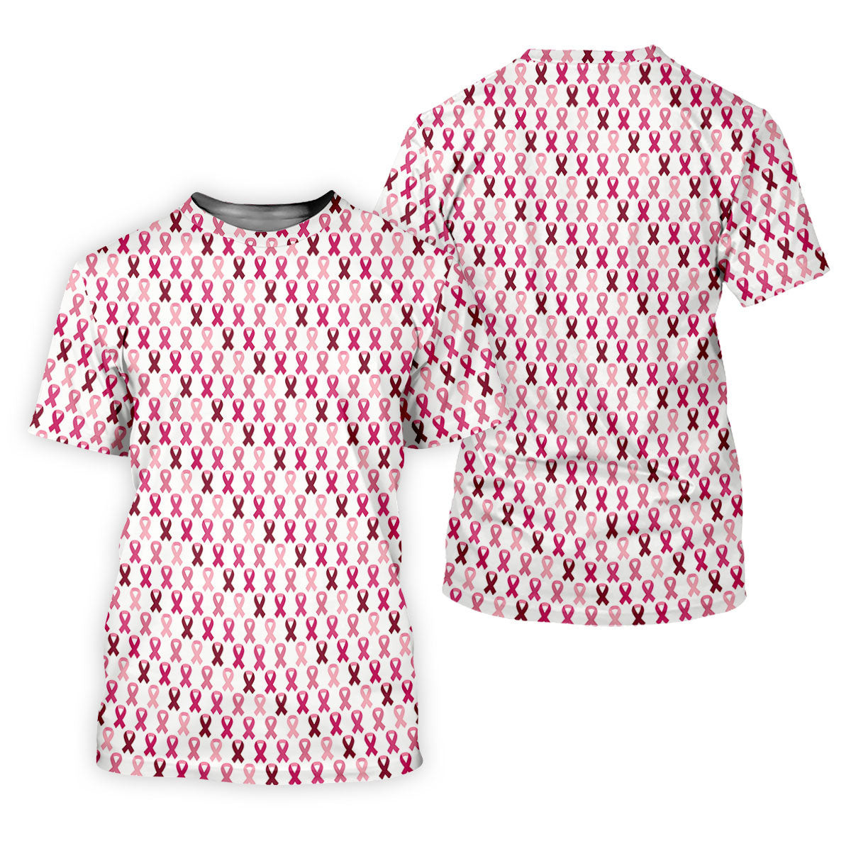 Pink Ribbon Women's Golf Shirt, Pink Golf Shirt Women, Breast Cancer Golf Shirt, Breast Cancer Awareness Shirt SH818