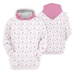 Pink Ribbon Golf Clubs Breast Cancer Polo Shirt, Golf Shirts For Men, Mens Golf Apparel SH818