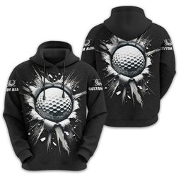 Personalized Black Golf Polo Shirt, Golf Shirt, Gift For Golfers SH818