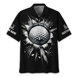 Personalized Black Golf Polo Shirt, Golf Shirt, Gift For Golfers SH818