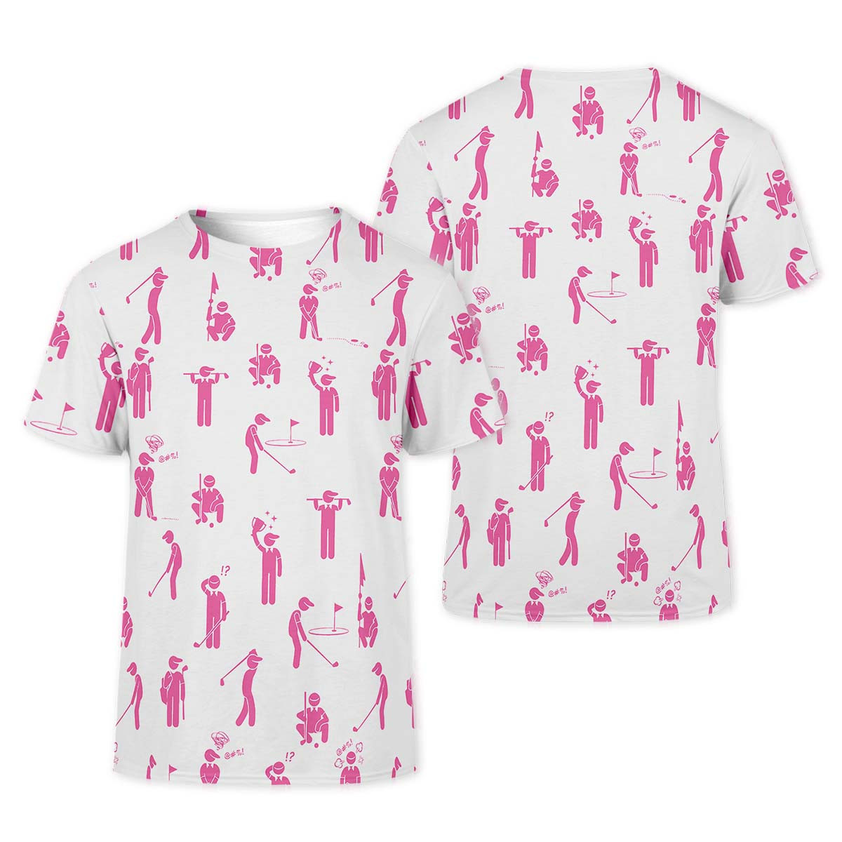 Pink Golf Polo Shirt, Golfing Apparel, Womens Golf Gifts SH818