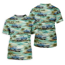 Personalized Truck Golf Shirt, Custom Vehicle Tropical Pattern, Golf Shirt For Men SH818