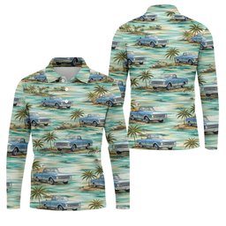 Personalized Truck Golf Shirt, Custom Vehicle Tropical Pattern, Golf Shirt For Men SH818