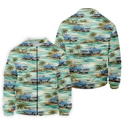 Personalized Truck Golf Shirt, Custom Vehicle Tropical Pattern, Golf Shirt For Men SH818