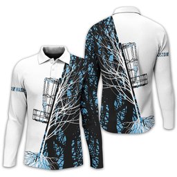 Personalized Tree And Basket Golf Polo Shirt, Gift For Golfers, Golf Gift For Men SH818