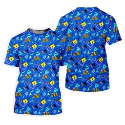 Playful Geometric Memphis Style Golf Shirt For Women, Ladies Golf Shirts, Women's Polo Shirt SH818