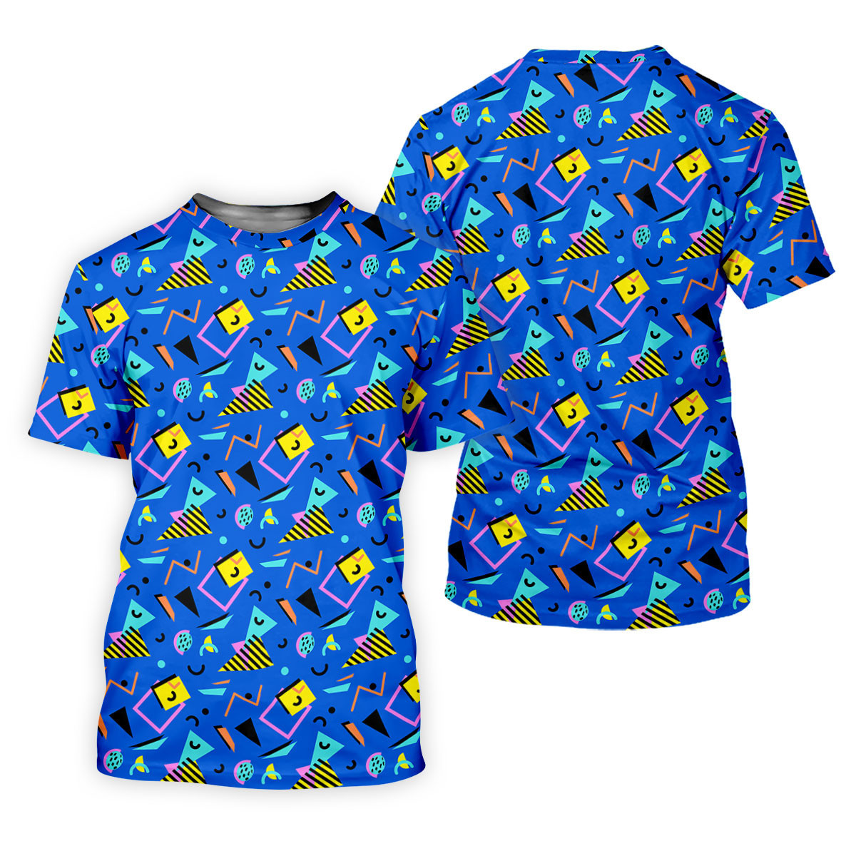 Playful Geometric Memphis Style Golf Shirt For Women, Ladies Golf Shirts, Women's Polo Shirt SH818