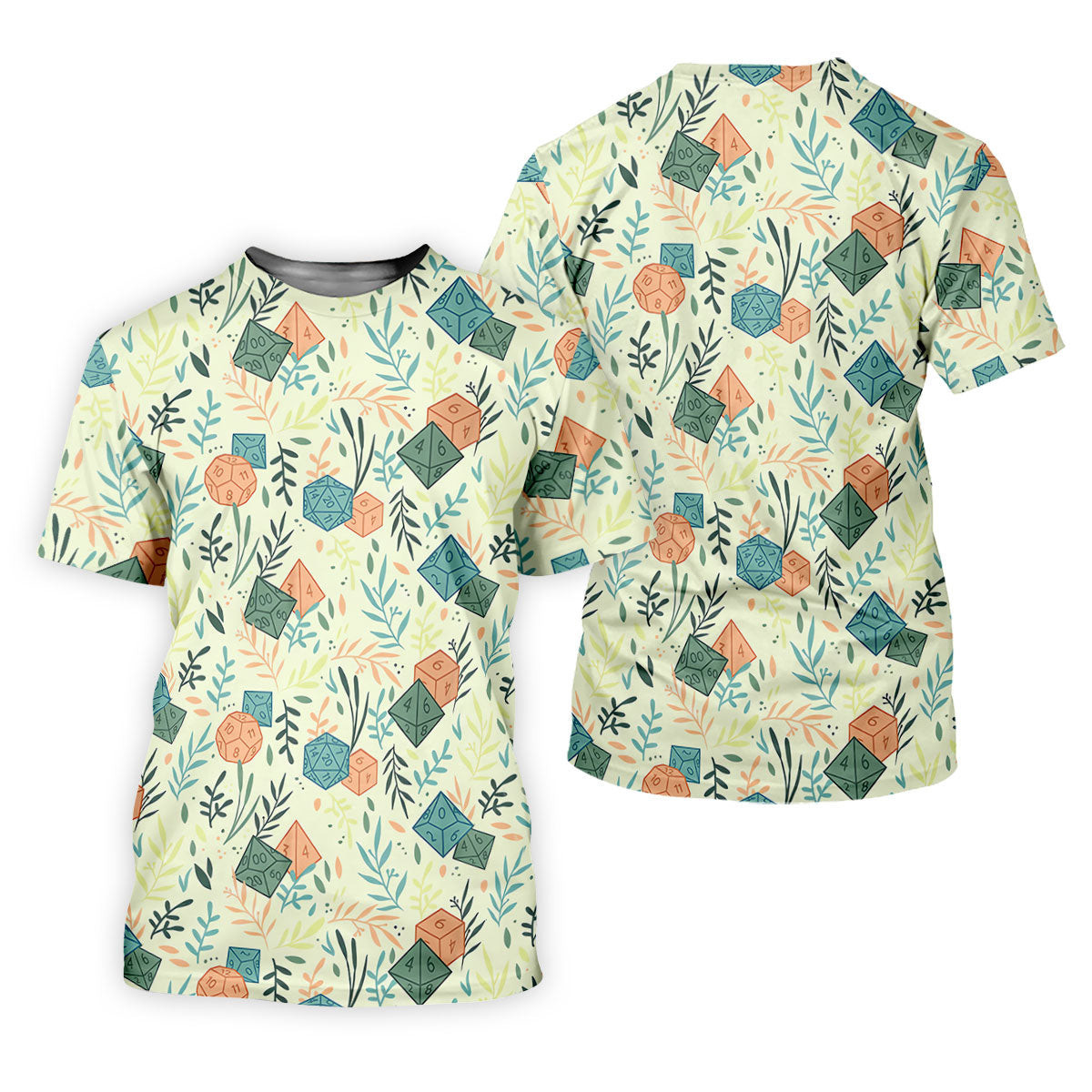Polyhedral Dice Dragon Game Tropical Vibe Women's Golf Tops, Women's Polo Shirt, Ladies Golf Shirts SH818