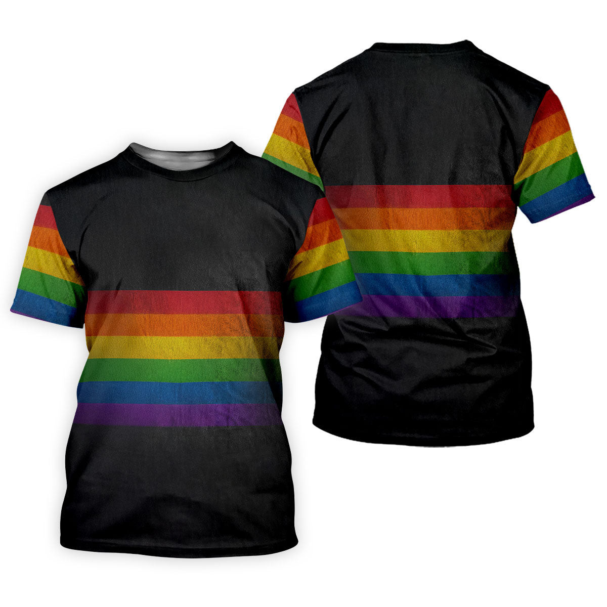 Pride Rainbow Flag Retro Golf Shirt, LGBTQ Month Polo Shirts For Men, Golf Shirts For Men SH818
