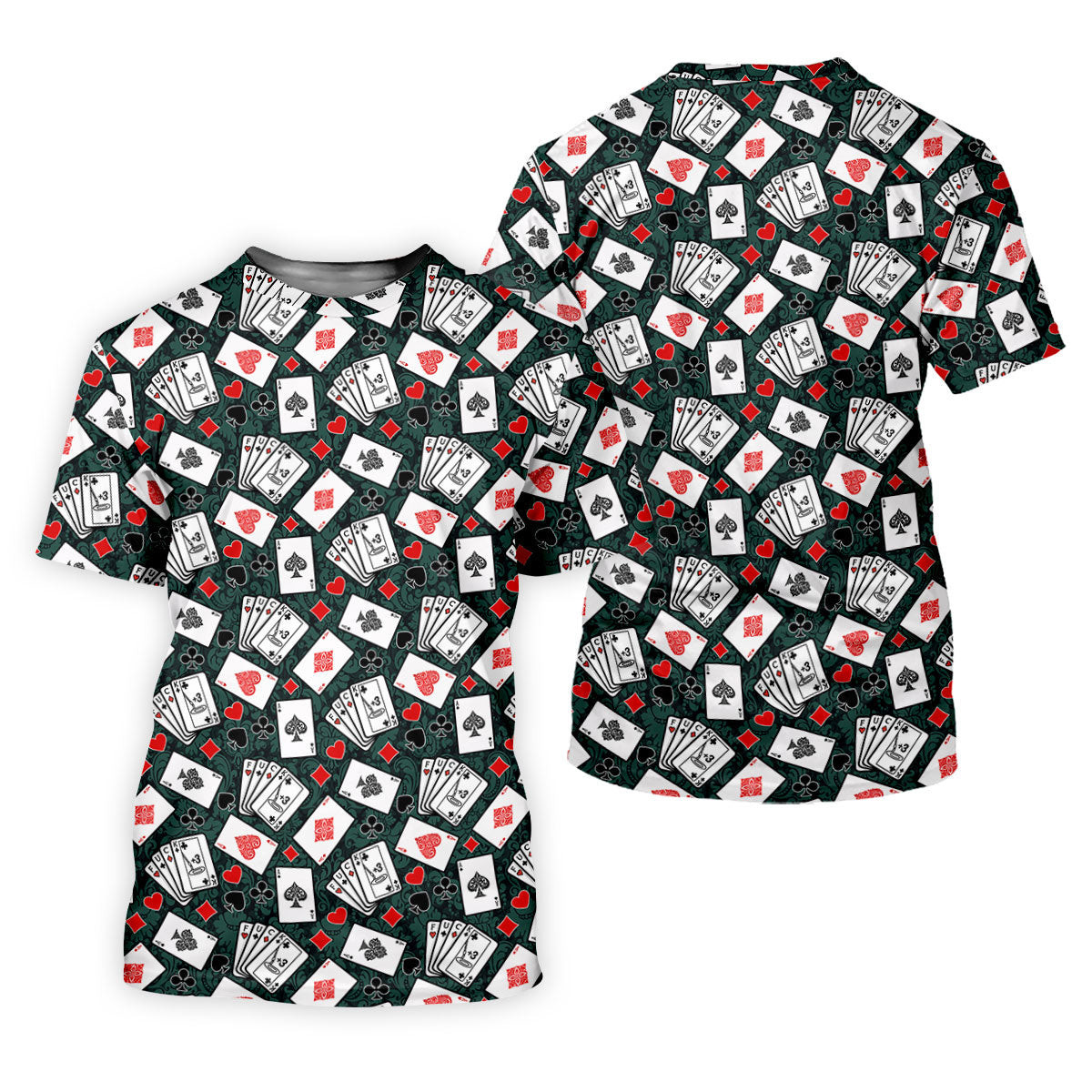 Funny F*ck Three Putt Cards Pattern Casino Themed Ladies Golf Shirts, Golf Shirt For Women, Ladies Golf Polos SH818