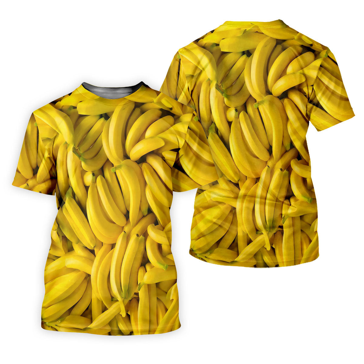Realistic Banana Print Hawaiian Golf Shirt, Golf Tops For Women, Performance Golf Shirt SH818