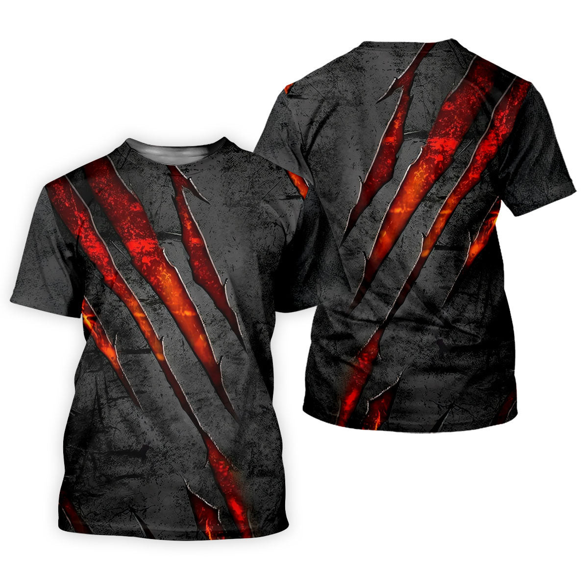 Red Claw Marks Hawaiian Golf Shirt, Scratch Print Women's Golf Tops, Ladies Golf Shirts SH818
