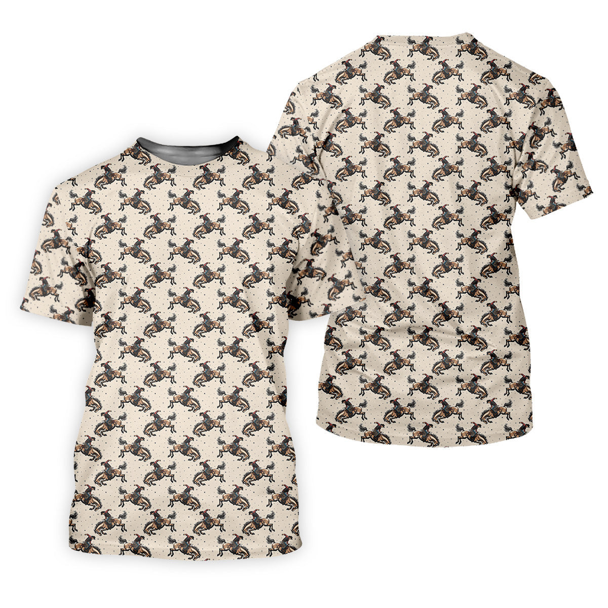 Retro Cowboy Golf Tops For Men, Western Golf Shirt, Polo Shirts For Men, Golfing Apparel SH818