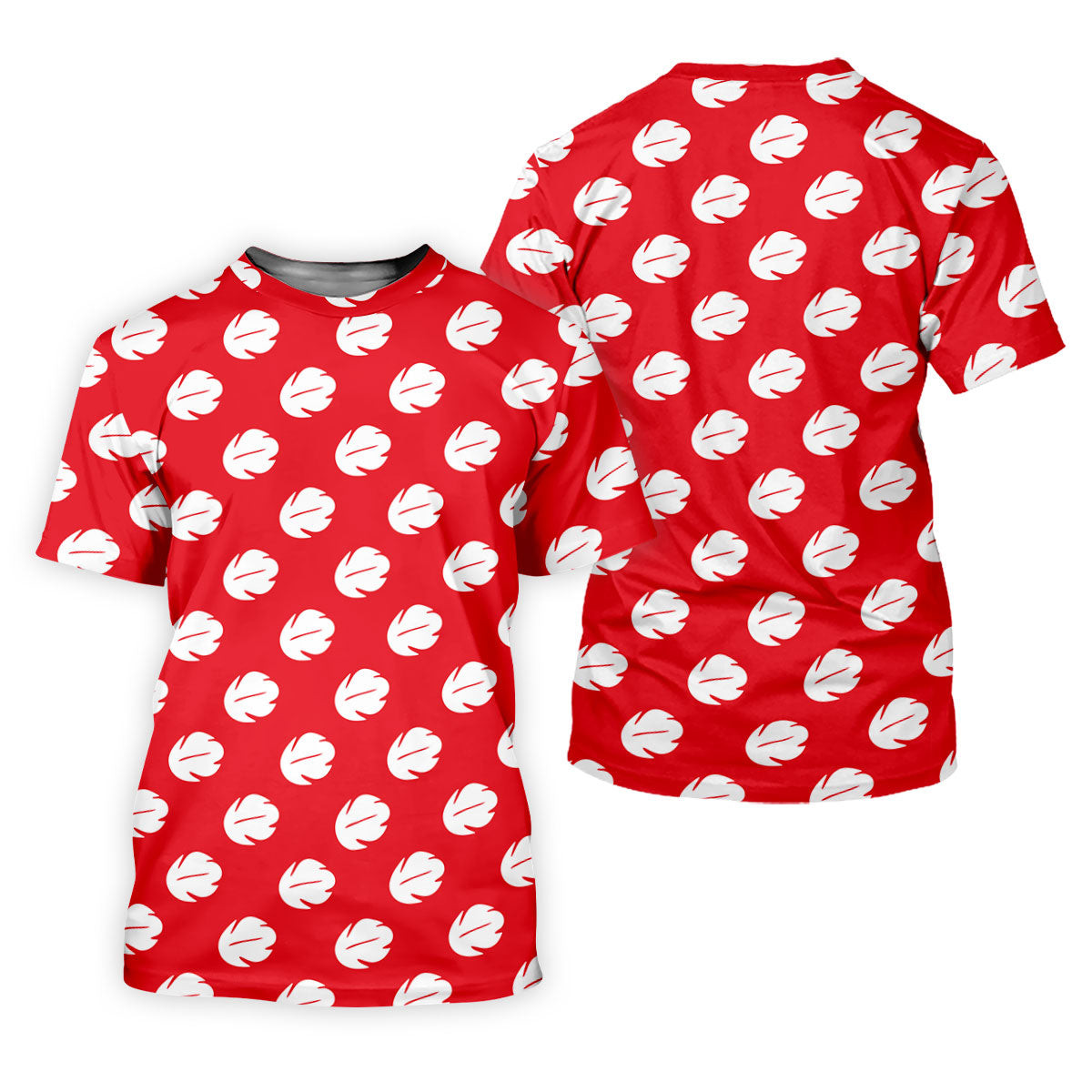 Red Tropical Leaf Hawaiian Golf Shirt, Women’s Golf Polo, Golf Shirts For Women SH818