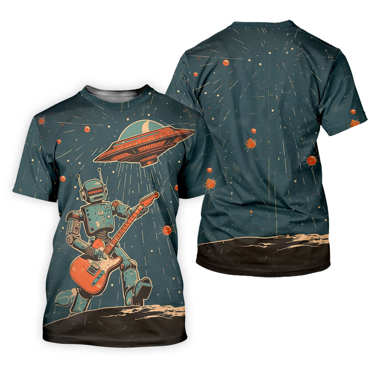 Robot UFO Sleeveless Golf Shirt, Cute Golf Outfit, Mens Polo Shirts, Golf Shirts For Men SH818