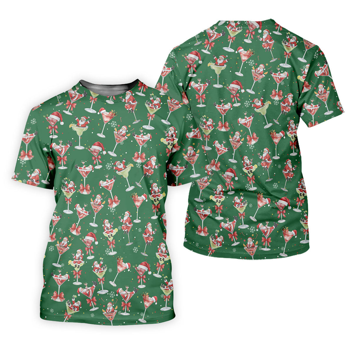 Santa Claus Margarita Christmas Shirt Golf Polo Shirts, Unique Gift For Golfer, Fun Golf Shirts For Men SH818