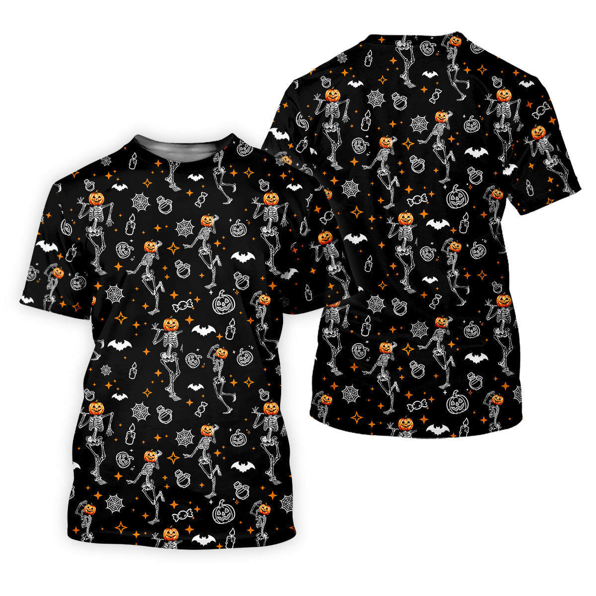 Skeleton Black Golf Shirt, Halloween Golf Shirt, Fun Golf Polos, Men's Long Seeve Golf Shirts, Golf Gifts For Men SH818