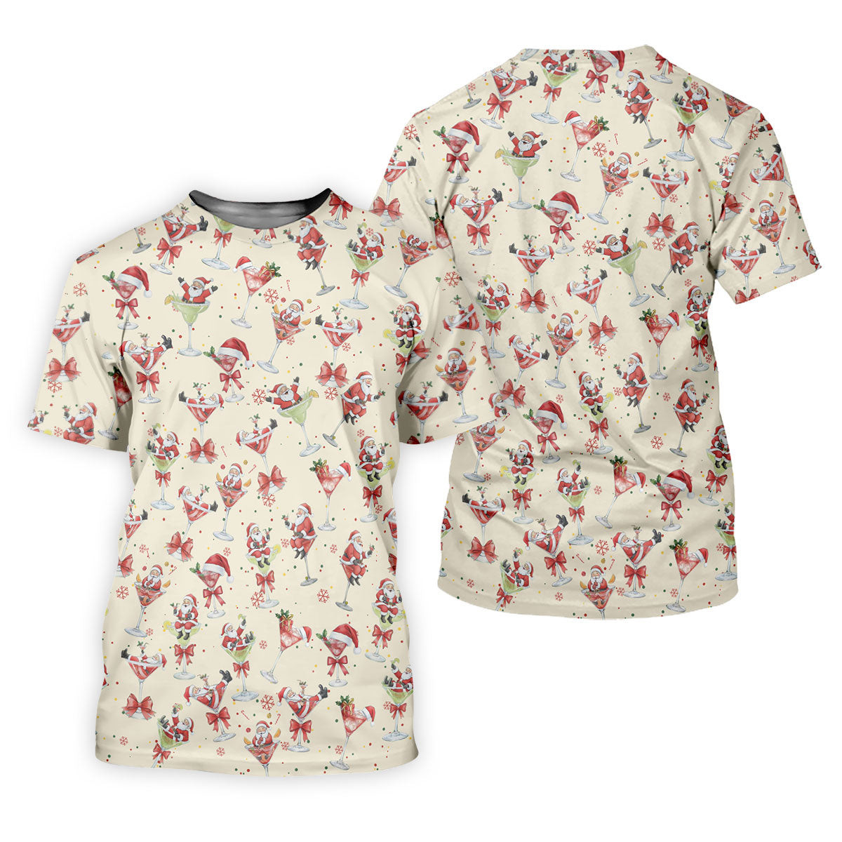 Santa Claus Margarita Christmas Shirt Golf Polo Shirts, Unique Gift For Golfer, Polo Shirts For Men SH818
