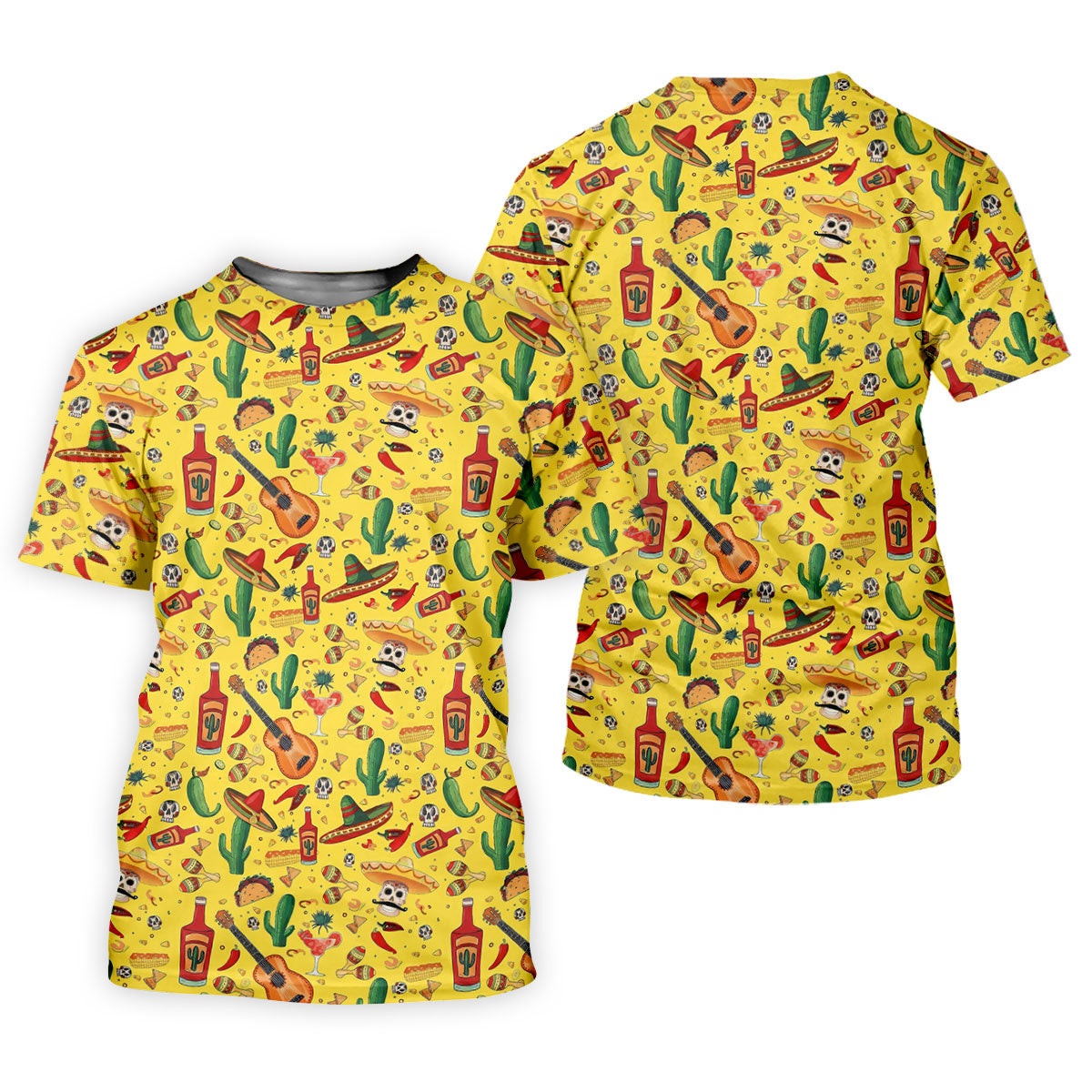 Skulls With Sombreros Funny Cinco De Mayo Fiesta Themed Ladies Golf Tops, Golf Shirt For Women SH818