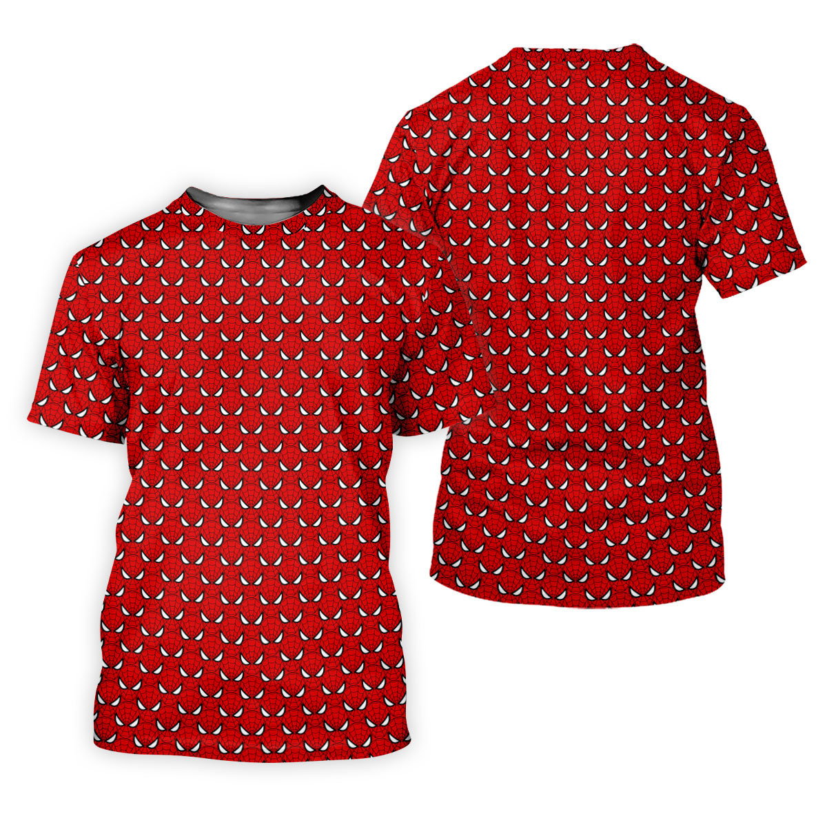 Spider Web Mask Pattern Hawaiian Golf Polo Shirt, Golf Polo Shirts For Men, Mens Golf Apparel SH818