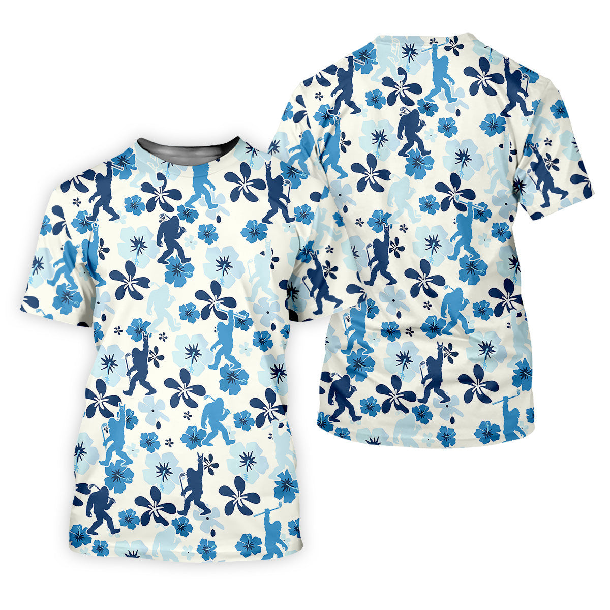 Bigfoot Golf Shirt, Women Floral Shirt, Golf Shirt For Women, Women's Polo Shirt SH818
