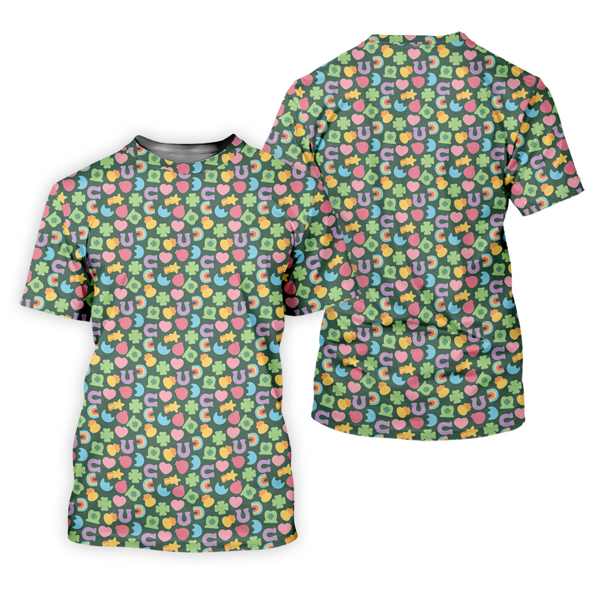 St Patrick's Day Lucky Charms Green Golf Shirt, Cute Golf Outfit, Women's Golf Tops, Ladies Golf Polos SH818