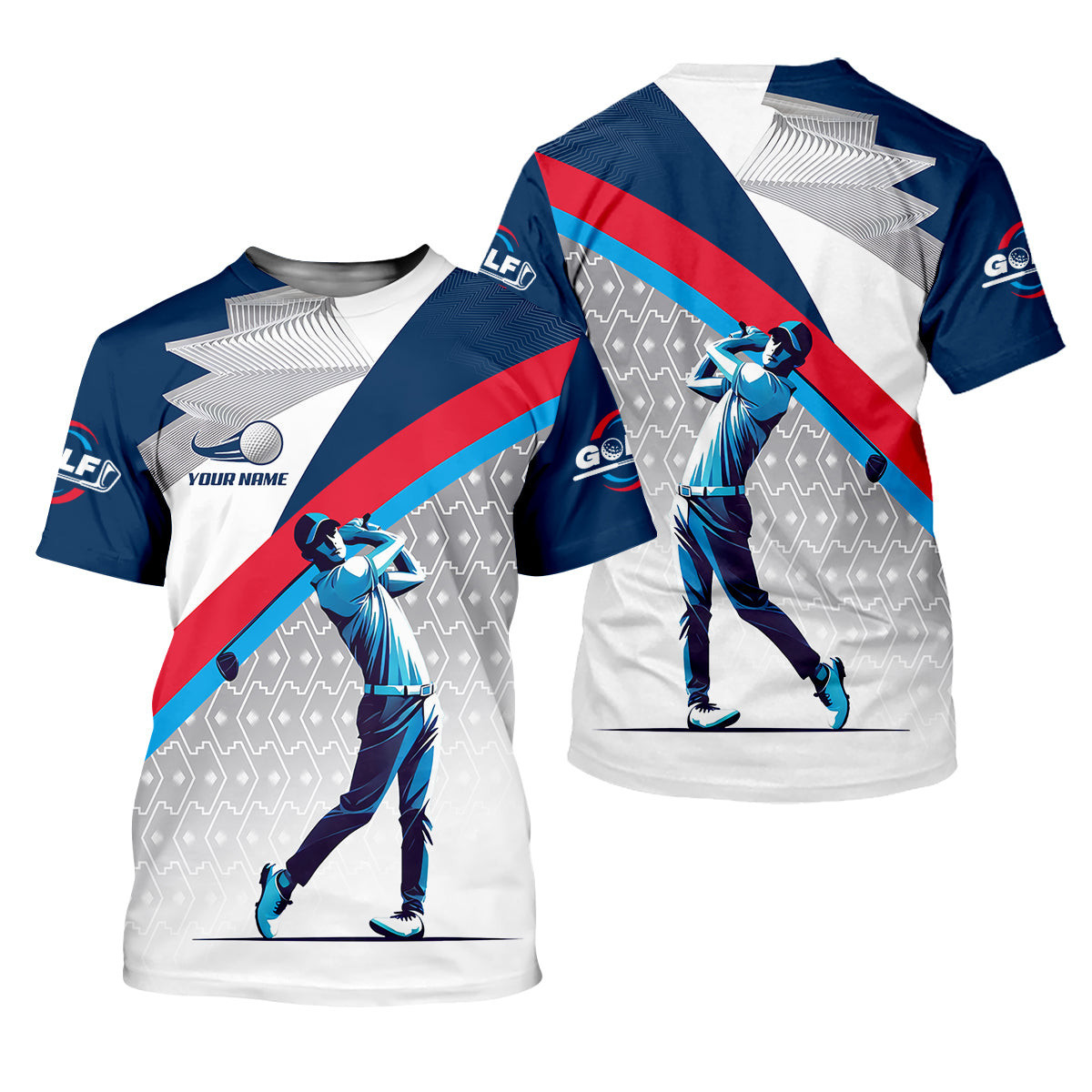 Swing Golfer Men's Golf Polo Shirt, Golfers Gift, Mens Golf Gift SH818