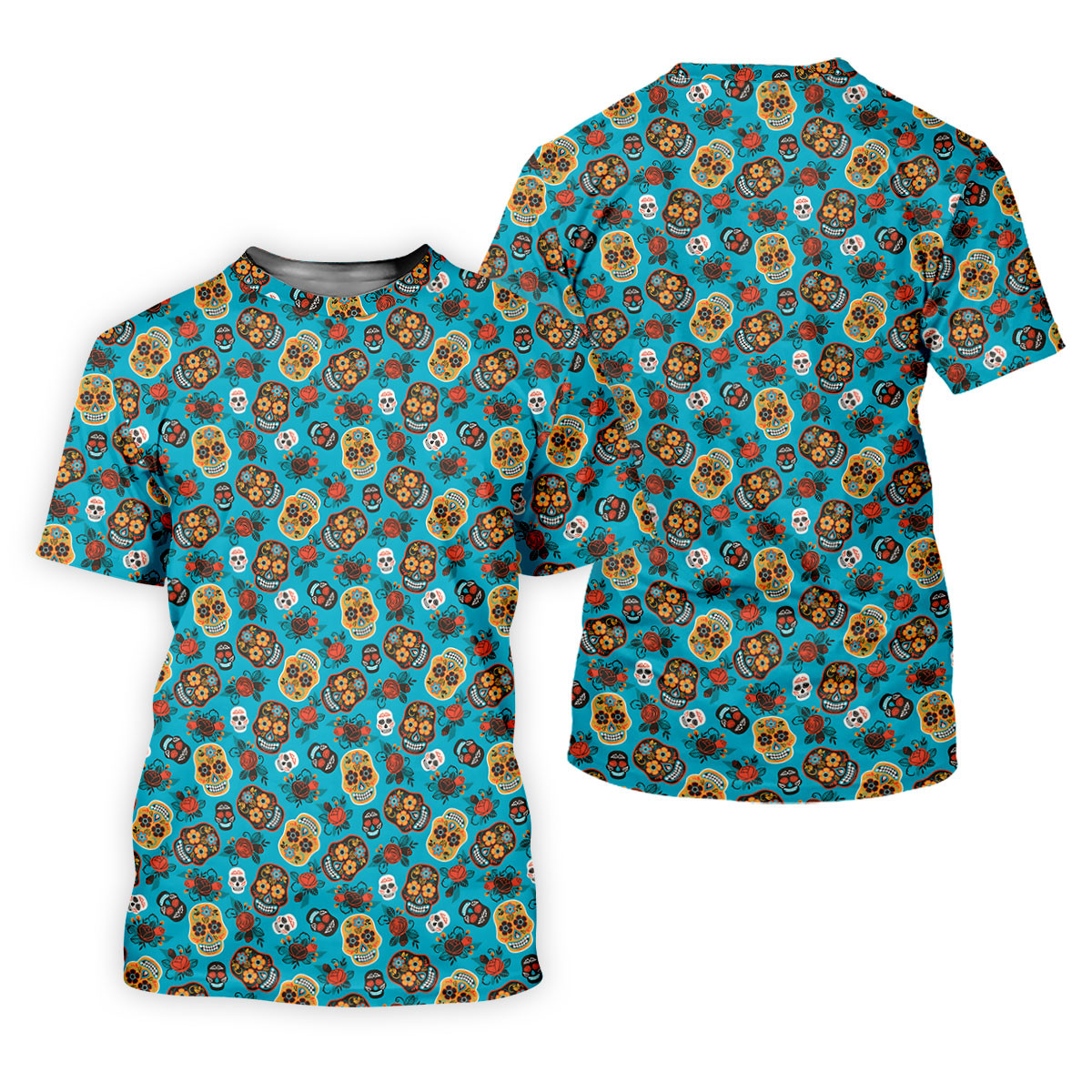 Sugar Skulls And Roses Cinco De Mayo Celebration Fiesta Themed Golf Shirt For Women SH818