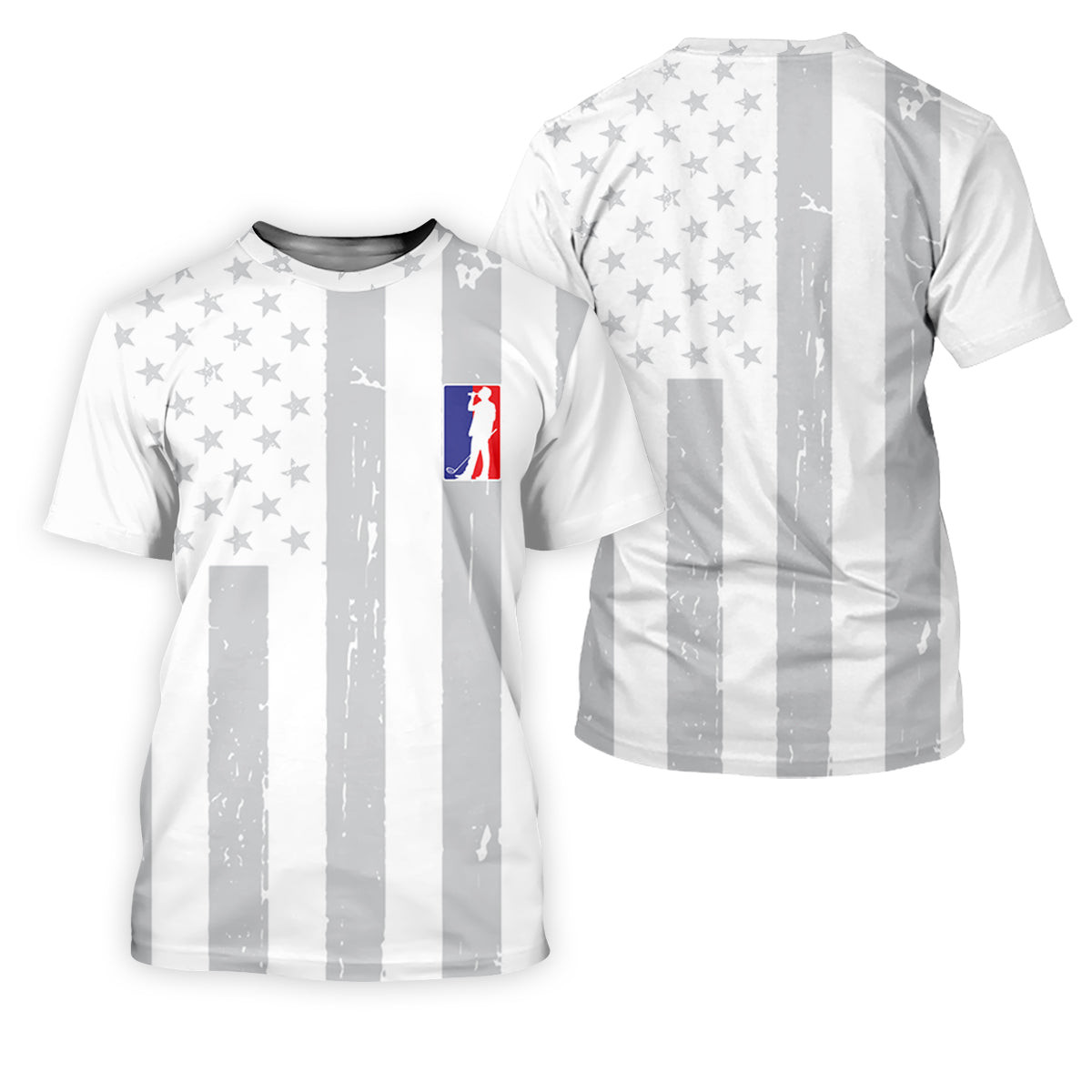 The Game Of Golf American Flag Patriot Women's Golf Shirts, Women's Golf Tops, Ladies Golf Shirt SH818