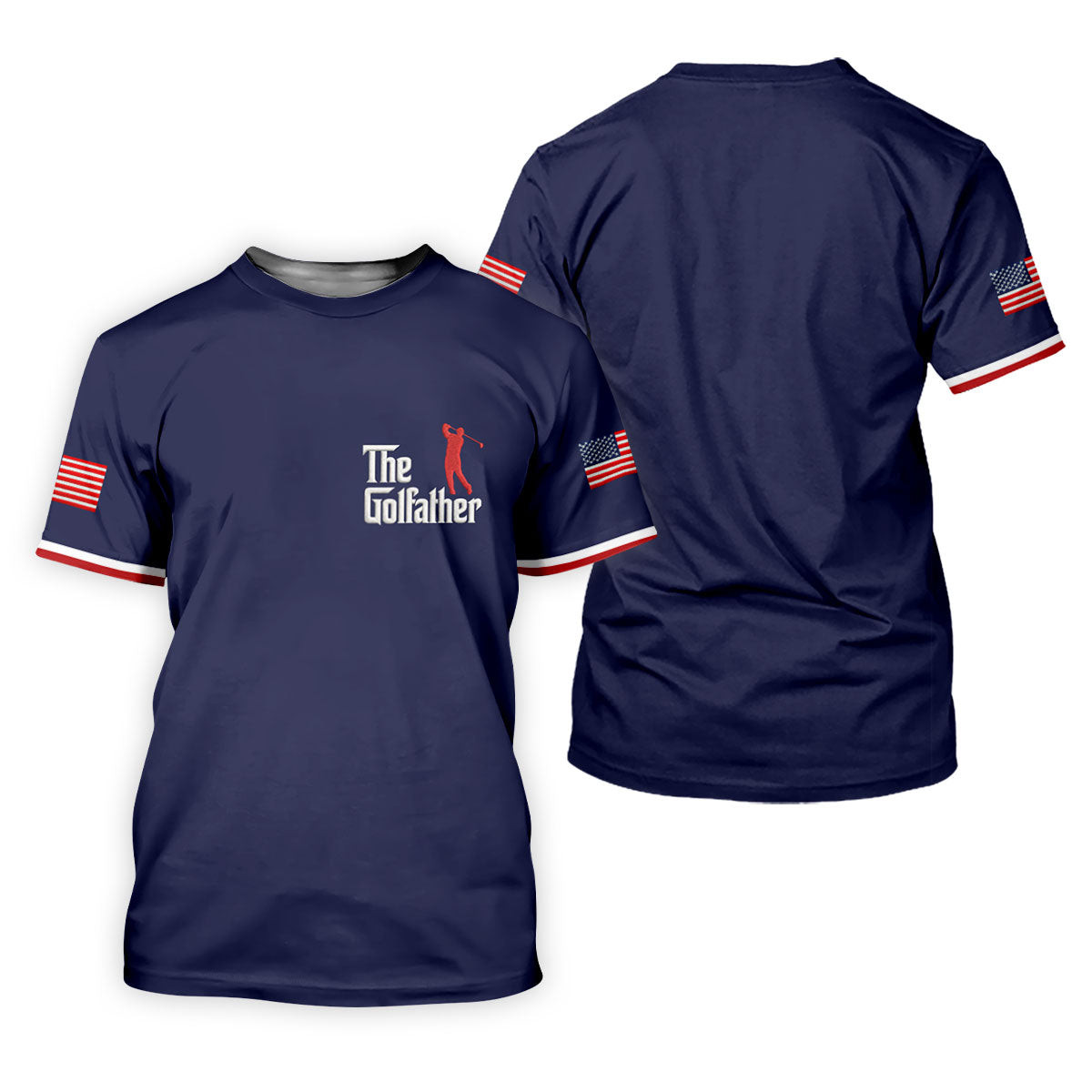 The Golfather Father's Day Golf Shirt, Men's Funny Golf Shirts, Golf Gift For Dad SH818