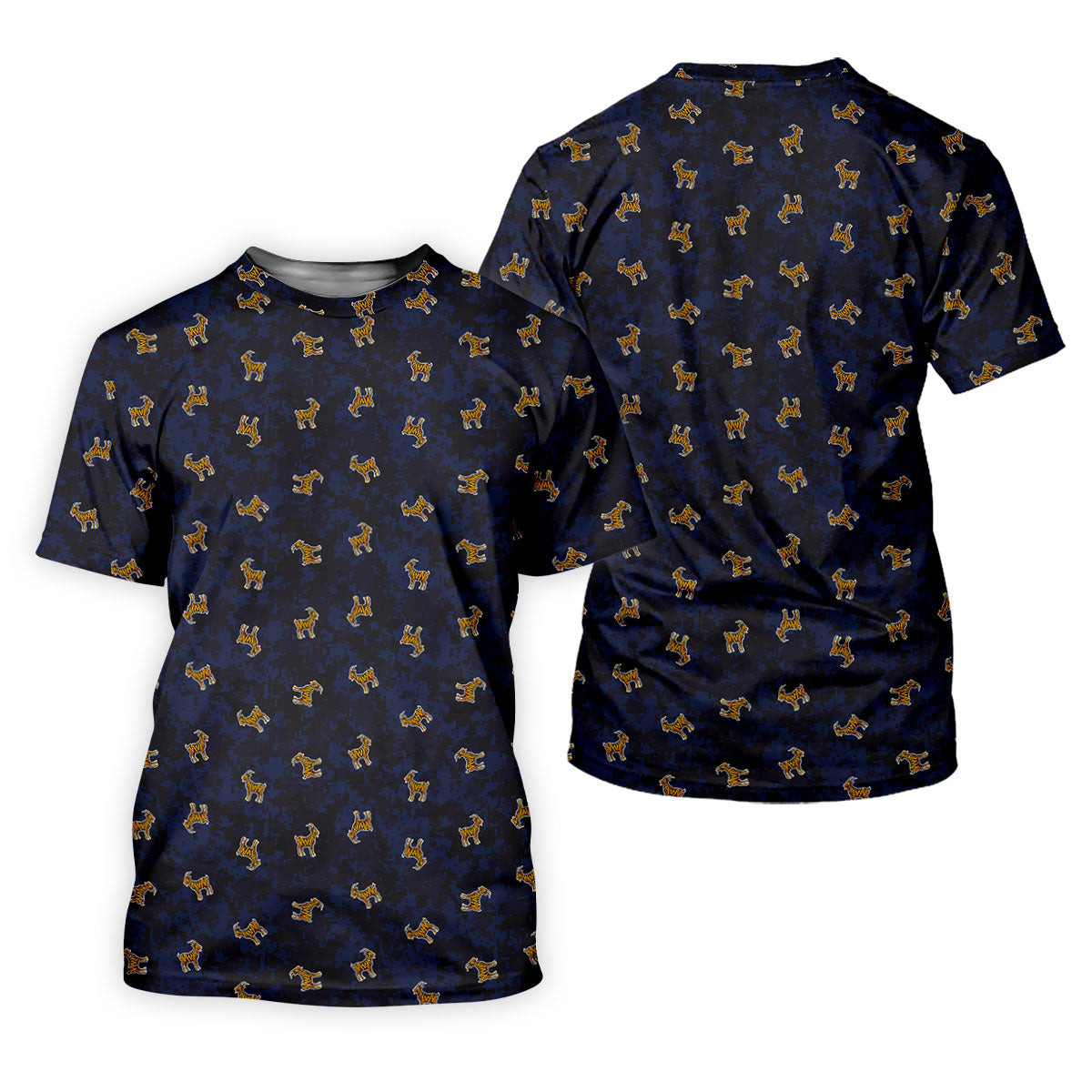Tiger Goat Digital Camouflage Funny Golf Shirt, Ladies Golf Tops, Golf Shirt For Women SH818