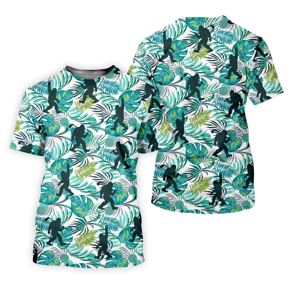Tropical Green Bigfoot Golf Shirt, Golf Shirt For Women, Ladies Sleeveless Polo, Ladies Golf Shirts SH818