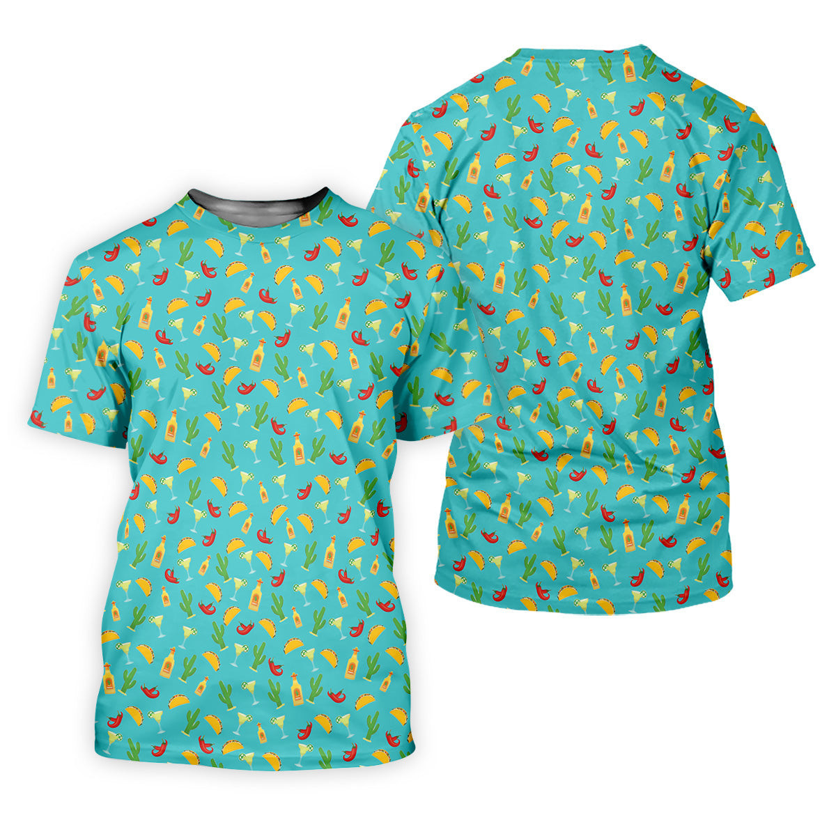 Tropical Vibe Hawaiian Pattern Turquoise Golf Shirt, Women's Golf Tops, Golf Gift For Ladies SH818