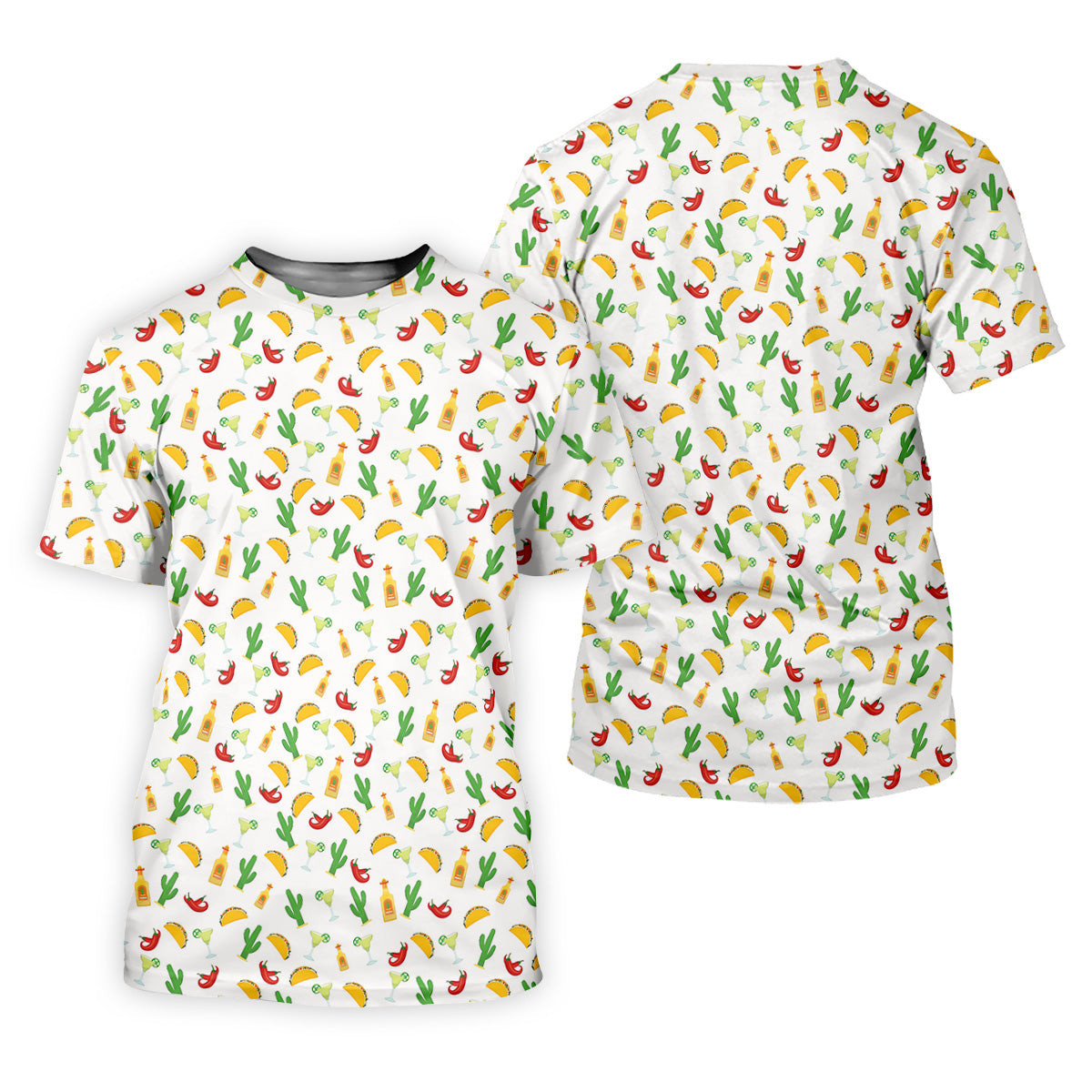 Tropical Vibe Hawaiian Pattern White Golf Shirt, Golf Tops For Men, Golf Gift For Men SH818