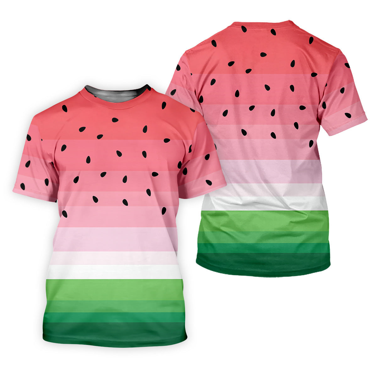 Watermelon Summer Mens Golf Polo Shirts, Pink Golf Shirt, Unique Gift For Golfer, Golfing Apparel SH818