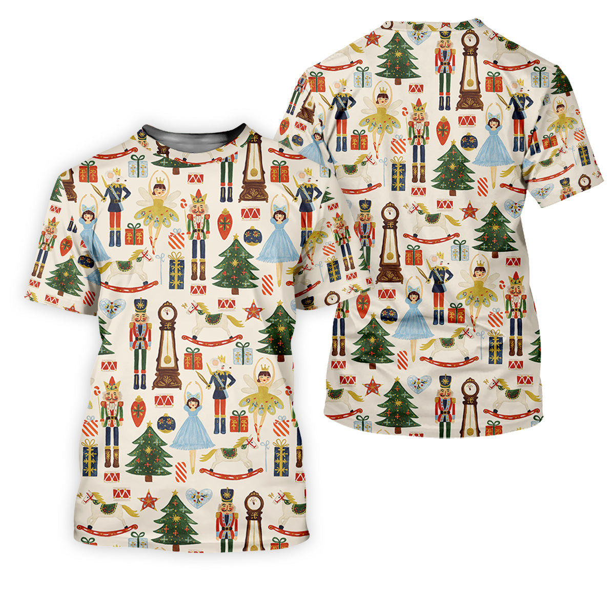 Vintage Nutcracker Christmas Golf Shirt, Women's Golf Tops, Cute Golf Outfit, Golf Gift For Ladies SH818