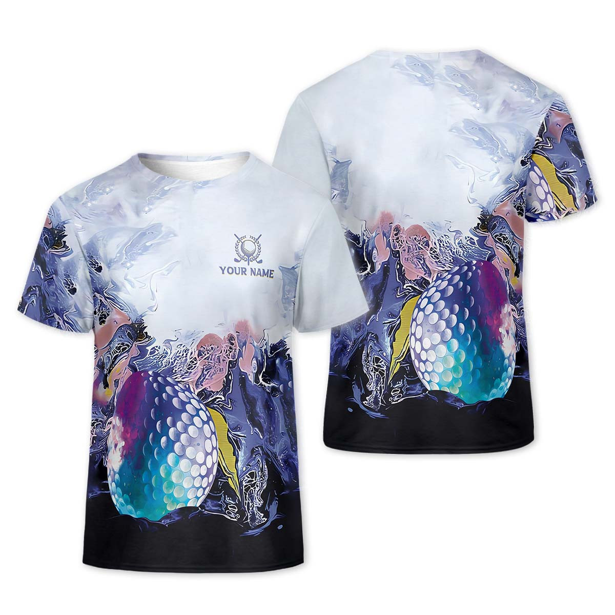 Watercolor Womens Golf Polo Shirt, Team Golf Shirt, Golfing Apparel, Womens Golf Gifts SH818